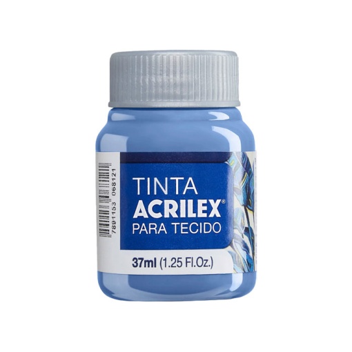 Tinta para tecido ACRILEX azul caribe 560 37ml