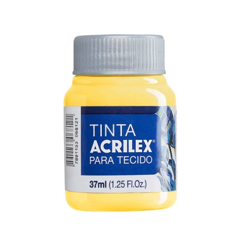 Tinta para tecido ACRILEX amarelo canário 589 37ml
