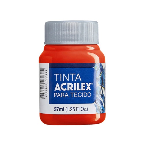 Tinta para tecido ACRILEX tangerina 801 37ml
