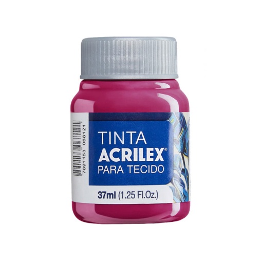 Tinta para tecido ACRILEX fúcsia 804 37ml