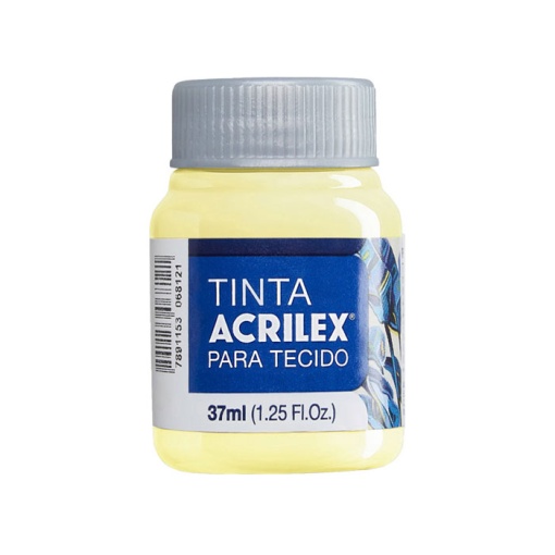Tinta para tecido ACRILEX amarelo bebé 808 37ml