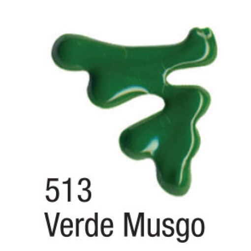 Tinta dimensional brilhante ACRILEX Relevo 3D verde musgo 513 35ml