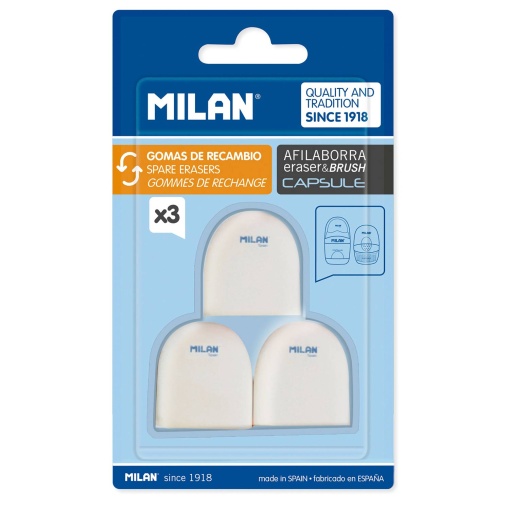 Recarga borracha MILAN Capsule - 3 unidades