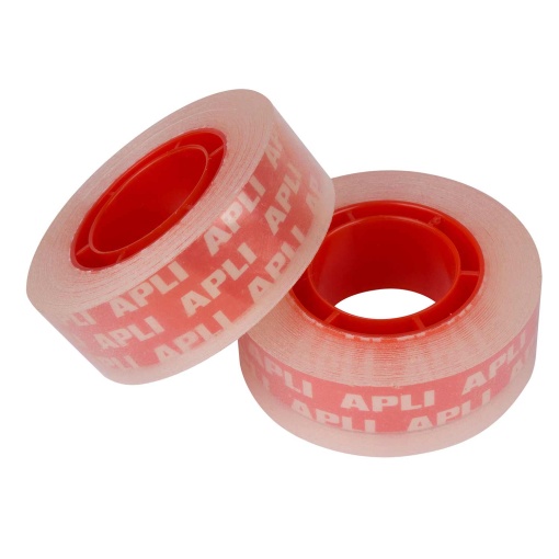 Fita adesiva transparente 19mmx33m clear APLI 16280