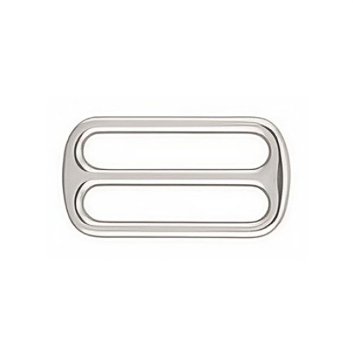 Fivela de metal com passador retangular 38mm prateado COSE 754102.038.0101