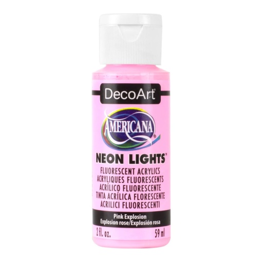 Tinta acrílica DECOART Americana Neon Light rosa explosivo 59ml DA340