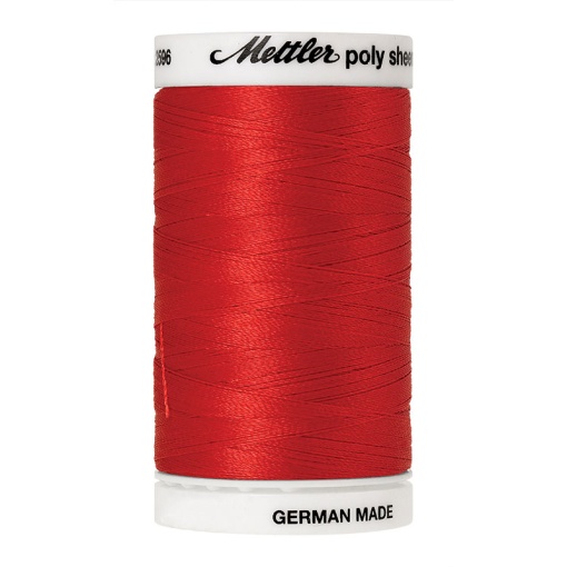 Linha de bordar METTLER Poly Sheen 800m vermelho 1703