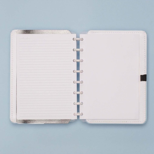 CADERNO INTELIGENTE A5 pautado azul pastel