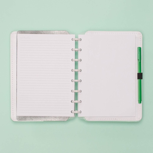 CADERNO INTELIGENTE A5 pautado verde pastel