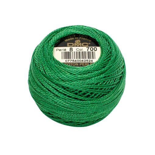 Linha de bordar DMC Perlé 116A 8mmx80m 10g verde 700