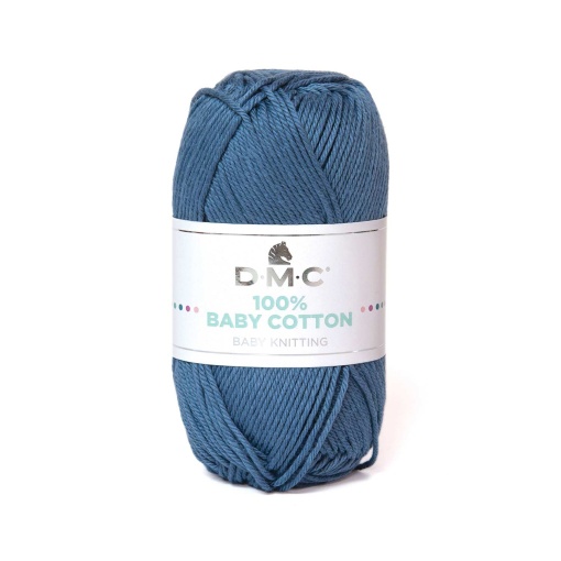 Fio de tricot DMC 100% Baby Cotton 50g azul petróleo 750