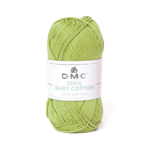 Fio de tricot DMC 100% Baby Cotton 50g verde 752