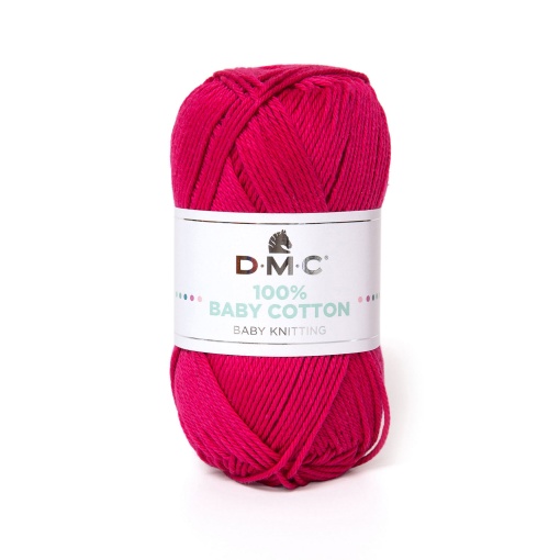 Fio de tricot DMC 100% Baby Cotton 50g fúcsia 755