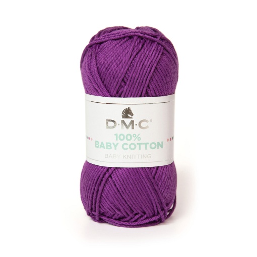 Fio de tricot DMC 100% Baby Cotton 50g lilás 756