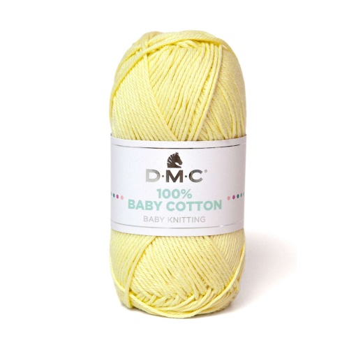 Fio de tricot DMC 100% Baby Cotton 50g amarelo 770