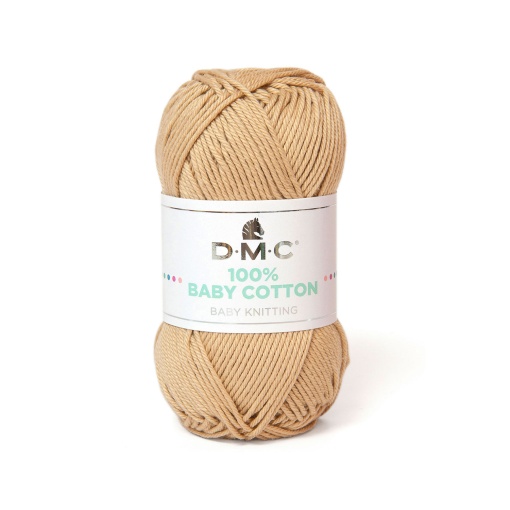 Fio de tricot DMC 100% Baby Cotton 50g bege 773