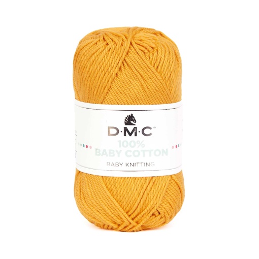 Fio de tricot DMC 100% Baby Cotton 50g amarelo escuro 794