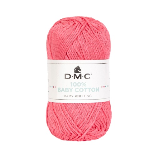 Fio de tricot DMC 100% Baby Cotton 50g rosa 799