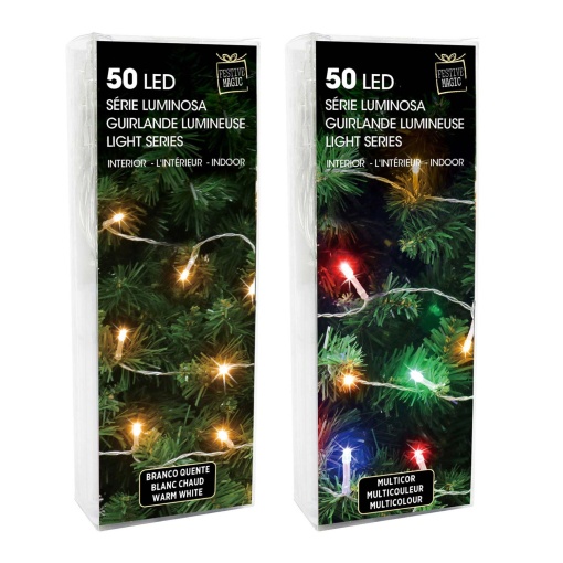 LUZES DE NATAL 50 LED 4,9M SORTIDO XM1590