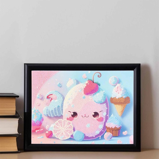 Pintar com Diamantes Kawaii Doces NICE Diamantiny Level Up