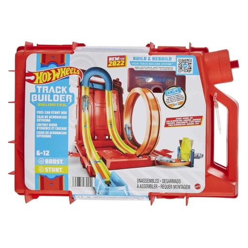 HOT WHEELS TRACK BUILDER PISTA BIDAO DE GASOLINA ACROBACIAS EXTREMAS MATTEL HDX78