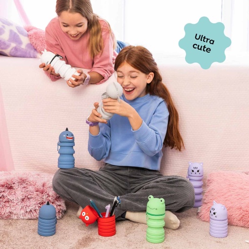 Estojo escolar de silicone extensível MIQUELRIUS Growing Pets Rã