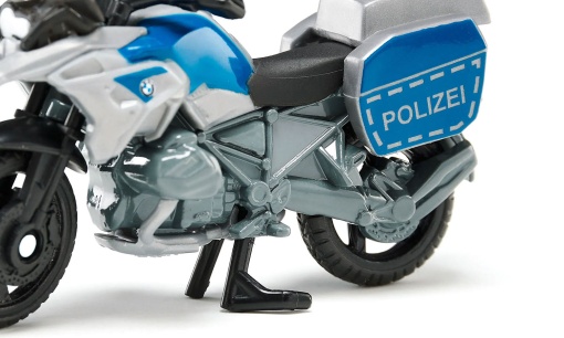 Mota de polícia BMW miniatura SIKU