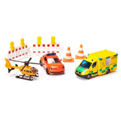 Conjunto de veículos de emergência médica miniatura SIKU