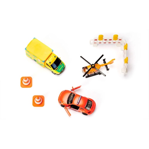 Conjunto de veículos de emergência médica miniatura SIKU