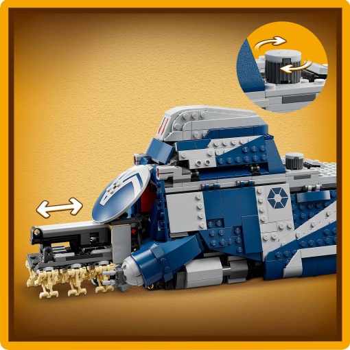 LEGO Star Wars MTT separatista da batalha de Felucia 75435