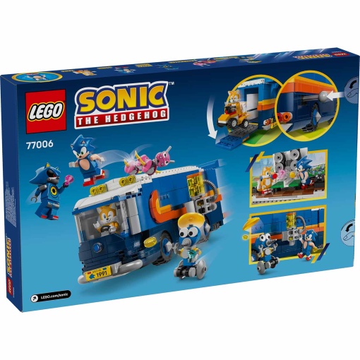 LEGO Sonic The Hedgehog camião de comando Team Sonic 77006