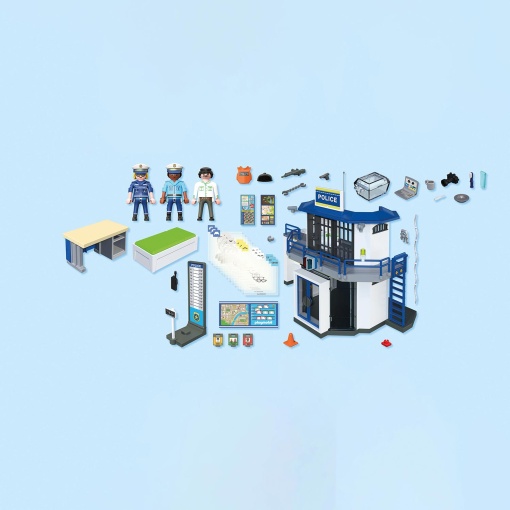 PLAYMOBIL CITY ACTION ESQUADRA COM SALA DE INVESTIGACAO 71874