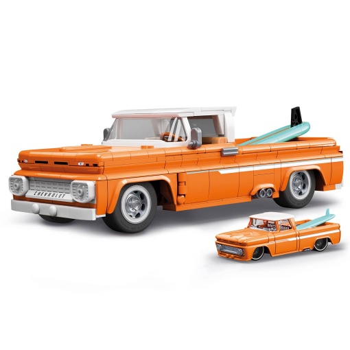 HOT WHEELS Elite Series Brick Shop '62 Chevy Pickup 858 peças Mattel JFT20
