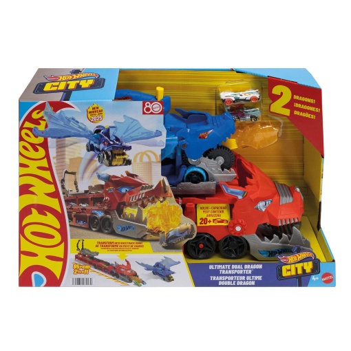 HOT WHEELS City dragão duplo supremo transportador Mattel JBM72