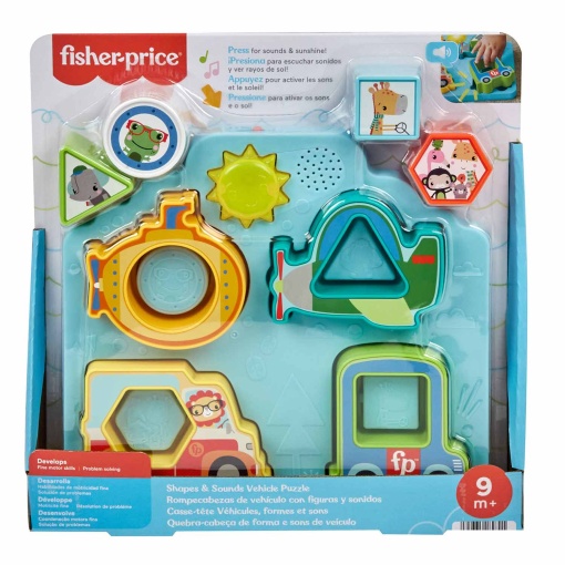 Puzzle de veículos com formas e sons FISHER-PRICE Mattel HRP31