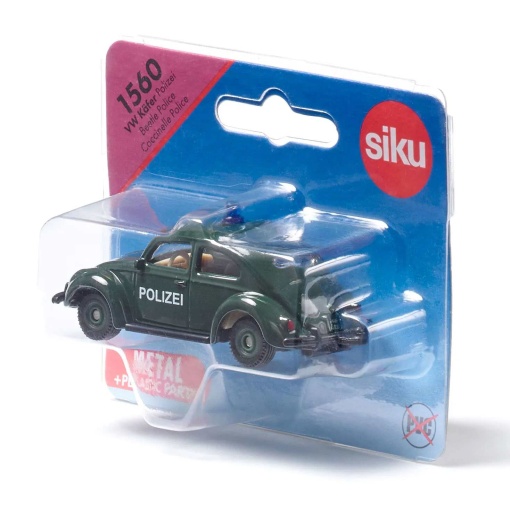 Carro VW Beetle polícia miniatura SIKU