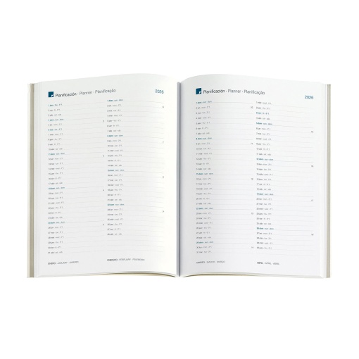 Agenda diária A5 2026 MIQUELRIUS Plus Natura Blooming com elástico