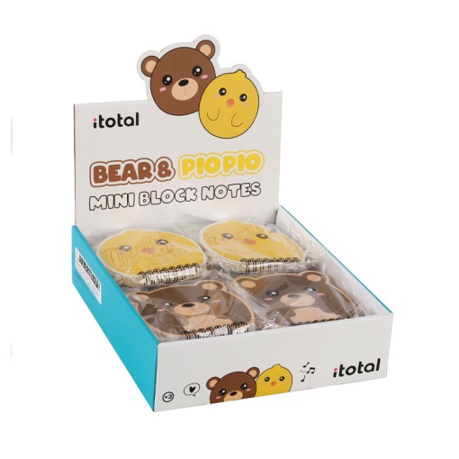 Bloco de notas iTotal Bear & Piu Piu sortido