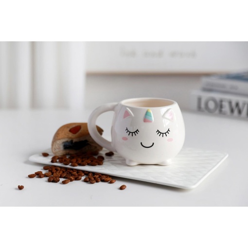 Caneca de cerâmica chunky iTotal unicórnio 470ml