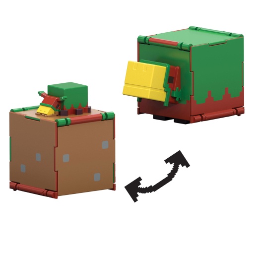 MINECRAFT Flippin' Figs 2 em 1 bebé Sniffer + Sniffer de relva Mattel HTL43/JCN25