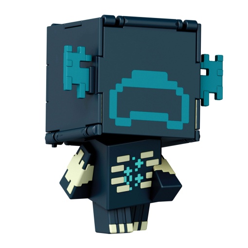MINECRAFT Flippin' Figs 2 em 1 Warden + bloco catalisador de Sculk Mattel HTL43/JCN20
