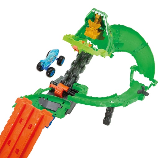 HOT WHEELS Monster Trucks pista Dragon Demolition Shraks vs. Dinos Mattel JFR06