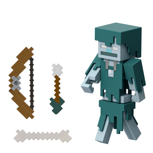 MINECRAFT figura esqueleto glacial 11cm Mattel GTP08/JCN43