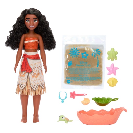 Disney Princess Oceans Friends Vaiana com tartaruga bebé MATTEL JFT12