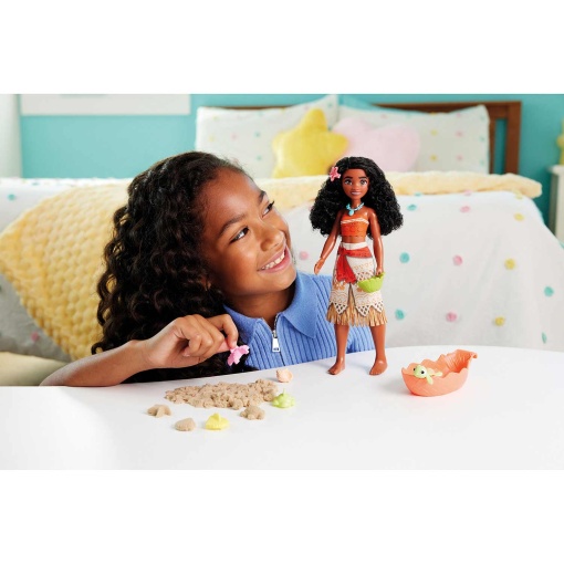 Disney Princess Oceans Friends Vaiana com tartaruga bebé MATTEL JFT12