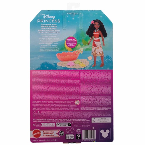 Disney Princess Oceans Friends Vaiana com tartaruga bebé MATTEL JFT12