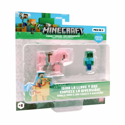 MINECRAFT figura + animal sortido BIZAK