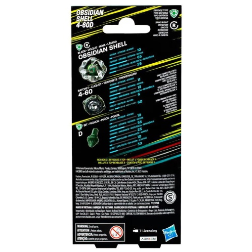 BEYBLADE X Osidian Shell 4-60D HASBRO