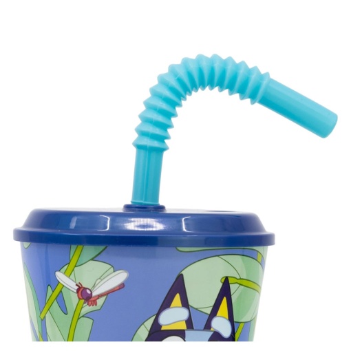 Copo easy sport com tampa e palhinha Bluey 430ml