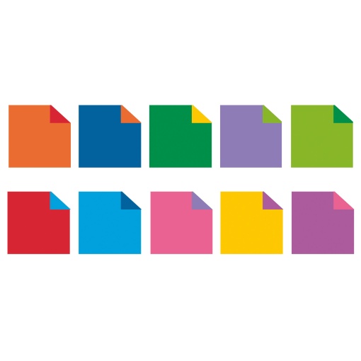 Papel origami URSUS Duo intensive 10 cores 15x15cm 80g 100 folhas